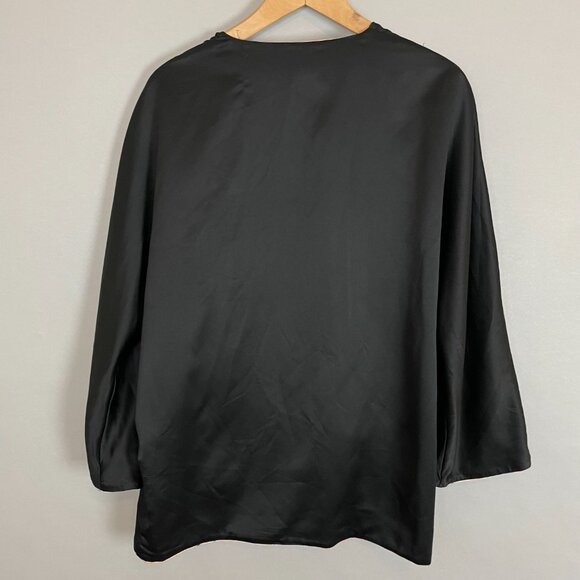 H&M Kimono Robe Shibori Tie-Dye Reversible Open Front Women Size 10 Reversible - Picture 4 of 16